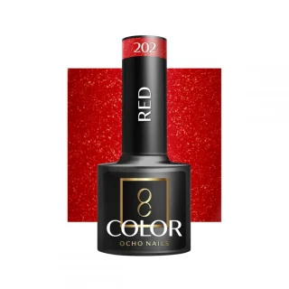 Ocho Nails esmalte semipermanente 202 red