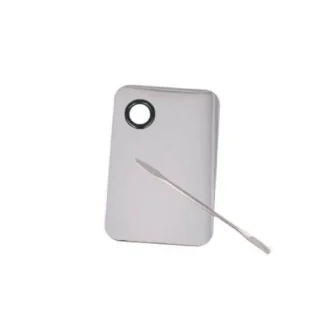 Paleta nail art y maquillaje con espátula