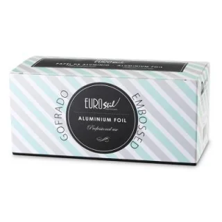 Rollo Papel Aluminio color plata lámina gofrada 400g