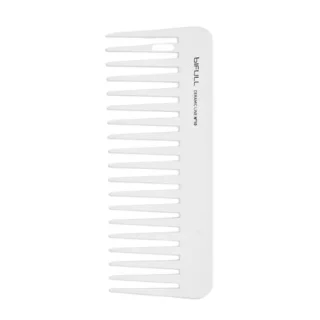 Peine ahuecador grande púa cerámica blanco