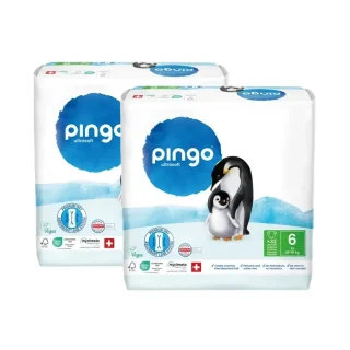 Pingo Pañales Ecológicos Talla 6 (13-18 Kg), 2X32 Unidades