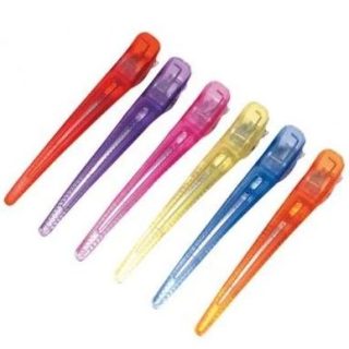 Pinza metal y plástico Eurostil colores 10 cm pack 6 unidades