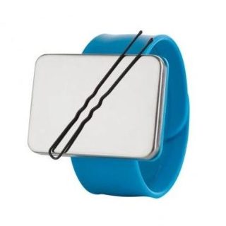 Pulsera Magnética color azul para horquillas y clips