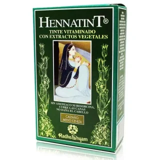 Radhe Shyam Hennatint Castaño Medio Ceniza , 60 ml