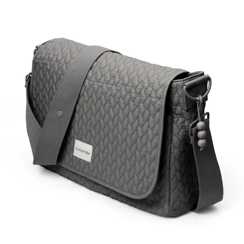 Suavinex Bolso Maternidad Bandolera, Gris - Imagen 2