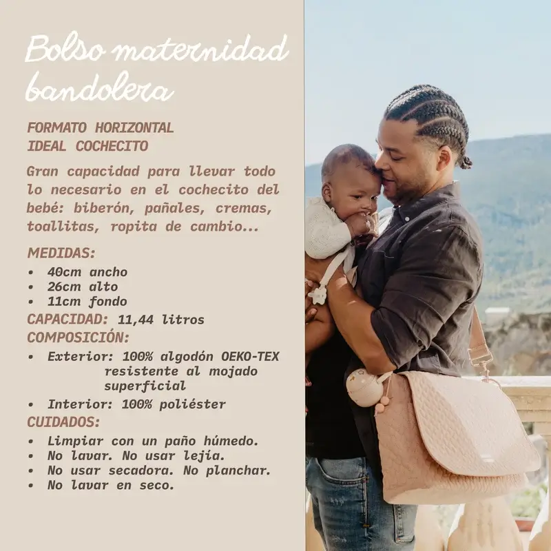 Suavinex Bolso Maternidad Bandolera, Gris - Imagen 8