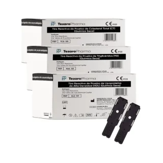 Surgicalmed Tiras Reactivas Y Tubos Para Pruebas De Colesterol Hdl, 25 Tiras + 25 Tubos