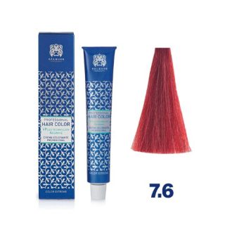 Tinte Valquer 7.6 Rubio Medio rojizo con Vplex 60ml