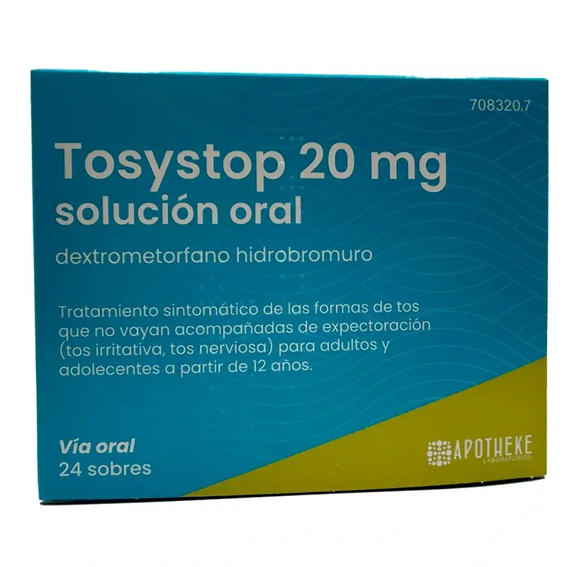 Tosystop 20 Mg, 24 sobres para solución oral